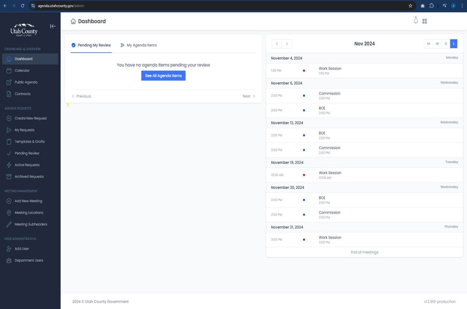 Agenda System-preview